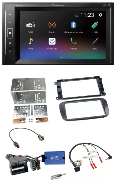 Pioneer DAB Lenkrad 2DIN Bluetooth USB Autoradio für Ford S-Max Mondeo 07-14 Pro