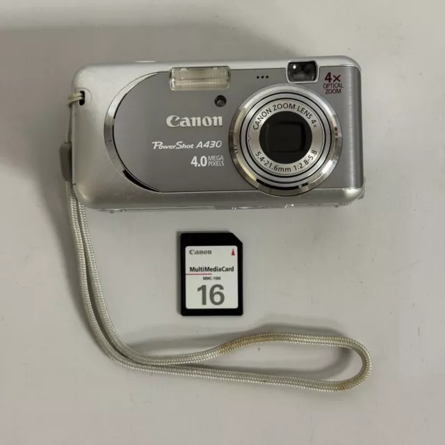 Canon Powershot A430 4.0MP 4x Zoom Compact Digital Camera