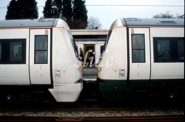 Train Engine 357 BRITISH RAIL CLASS 357 EMUs LOCOMOTIVES UPMINSTER 2002 ORIGINAL SLIDE ...