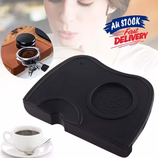 Coffee Tamping Mat Safe Rest Art Latte Silicone Tamper Pad Espresso Holder Pen