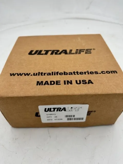 25pc ULTRALIFE HIRATE U10013 LITHIUM MANGANESE DIOXIDE POWER CELL 3v UHR- CR3461
