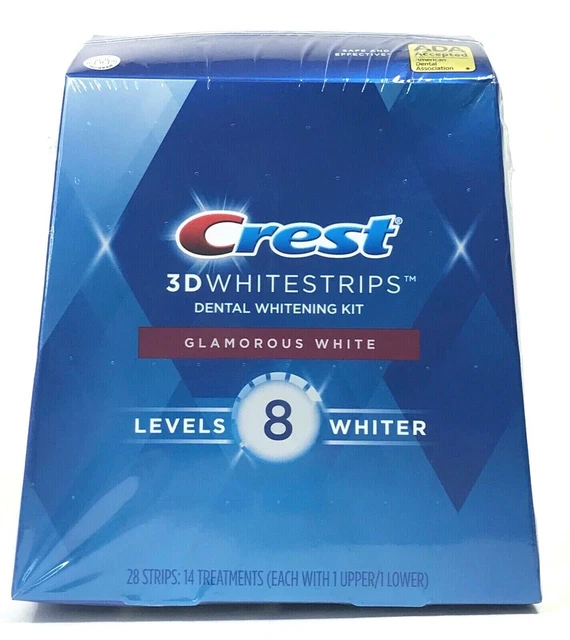 CREST 3D WHITE Hydrogen Peroxide Teeth Whitening Strips Pack of 14