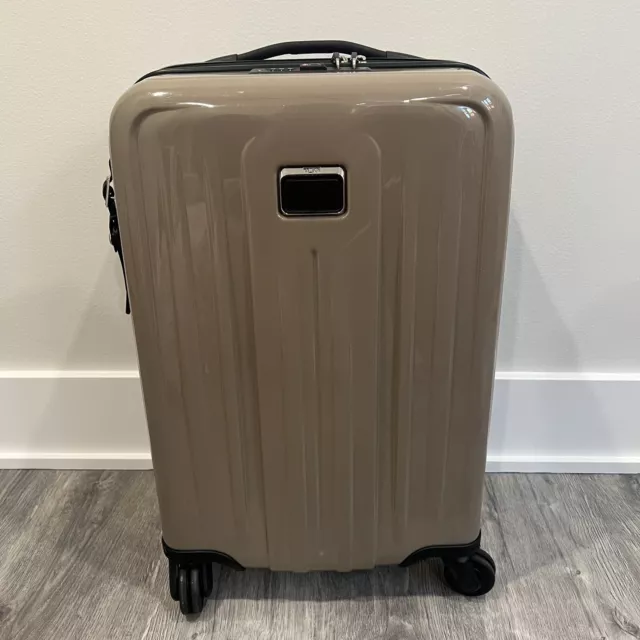 TUMI V4 International Expandable 4-Wheeled Carry-On | Khaki | $750