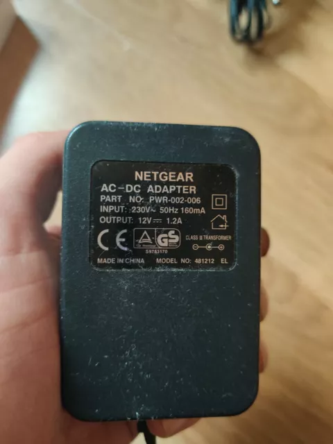 NETGEAR AC - DC Adapter alimentation PWR-002-006 12V 1.2A model 481212