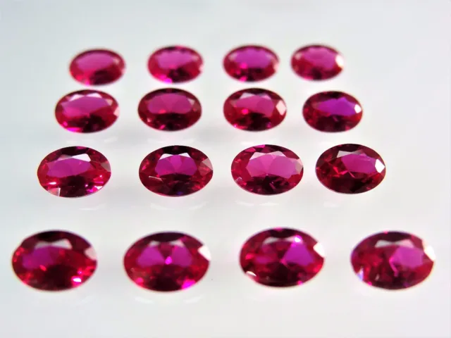 Red Ruby Oval Shape SIZE CHOICE Loose Stones Corundum Gemstones