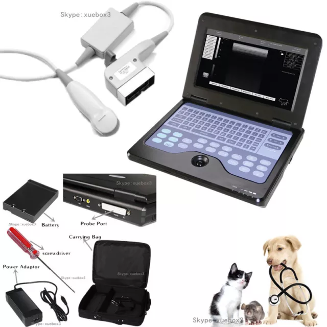 CONTEC Veterinary Laptop Ultrasound Scanner Machine 5.0M Micro Convex USA Newest