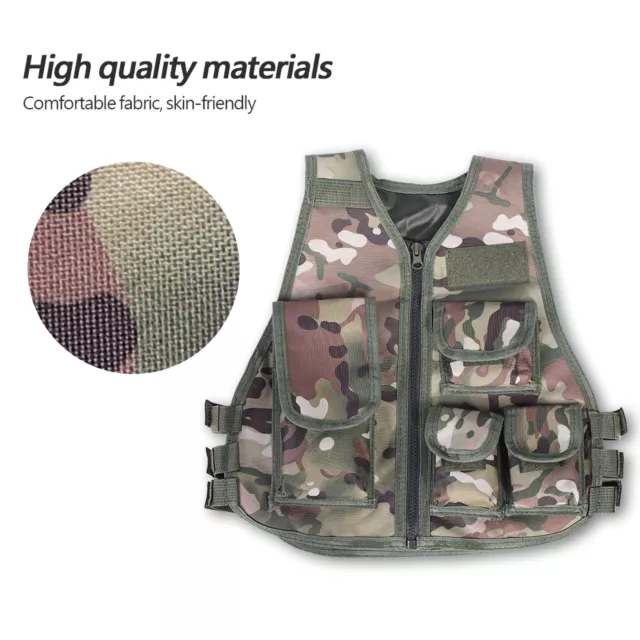 Kinderweste Military Camouflage Weste Für Spiele Im Freien Weste Nylon