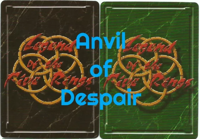 Uncommons AoD Anvil of Despair L5R CCG Legend of the Five Rings Clan Wars