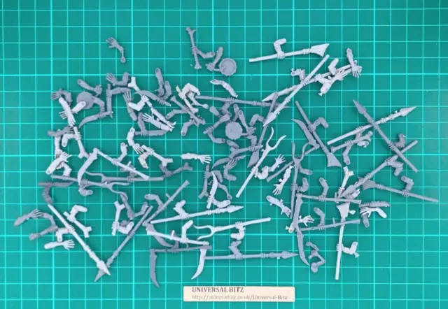 Warhammer AOS Flesh-eater Courts Zombie Heads Weapons Arms Lot B RARE OOP D1 B