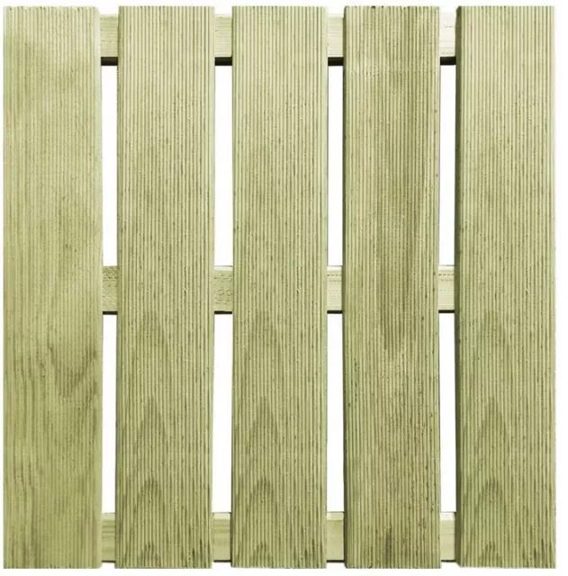 Terrassenfliese aus Holz braun imprägniert 50x50cm Holzfliese Balkonfliese  KDI