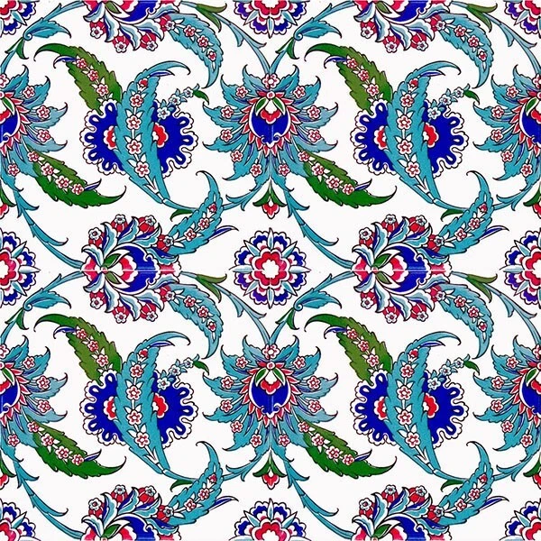 Lot De 12 Carreaux Muraux Colorés En Céramique Iznik - 0,48 M²
