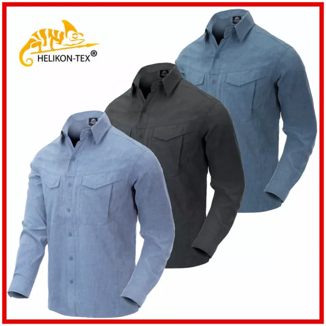 CAMISA HELIKON TEX Defender Mk2 Caballero Mangas Largas Tropical Senderismo Exterior