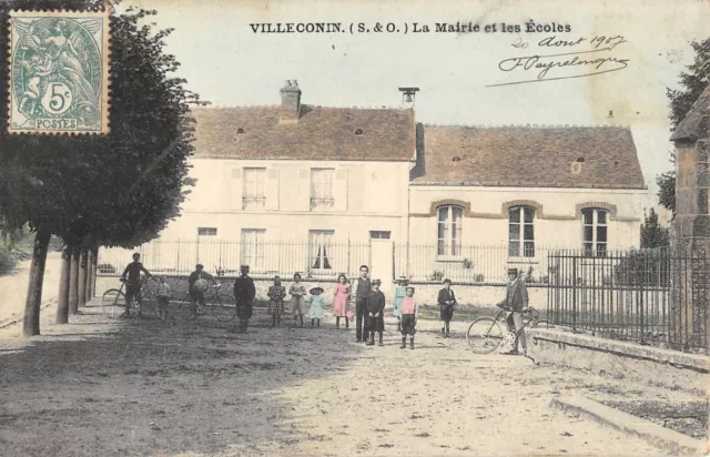 Cpa 91 Villeconin / La Mairie / Ecoles
