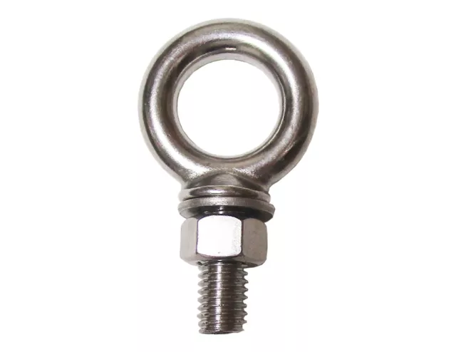 5/8" x 4" Stainless Steel  Shouldered Eyebolt Forged Type 316 Rigging Marine