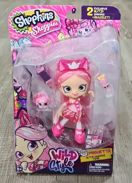 SHOPKINS SHOPPIES WILD Style Pirouetta, Glitzi Dancers Tribe, NEW