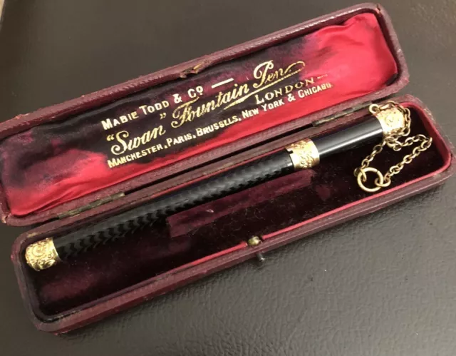 Vintage Mabie Todd & Co "Swan" Fountain Pen Boxed