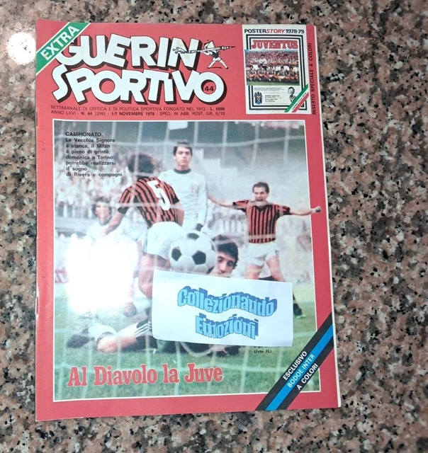 Guerin sportivo n.48 1978-Film del campionato-Perugia-Poster