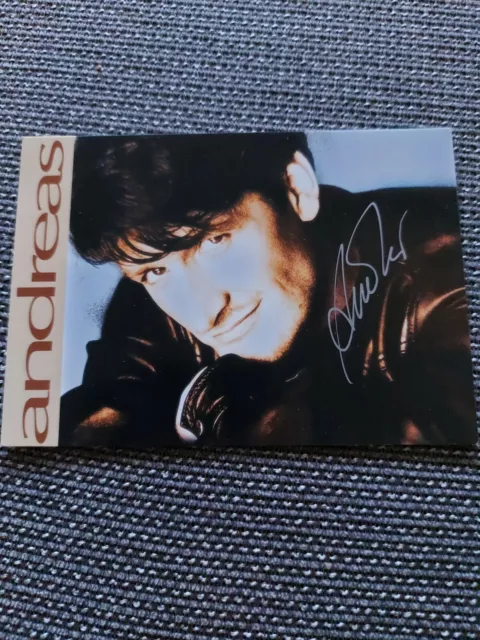 Autogrammkarte von Andreas, handsigniert