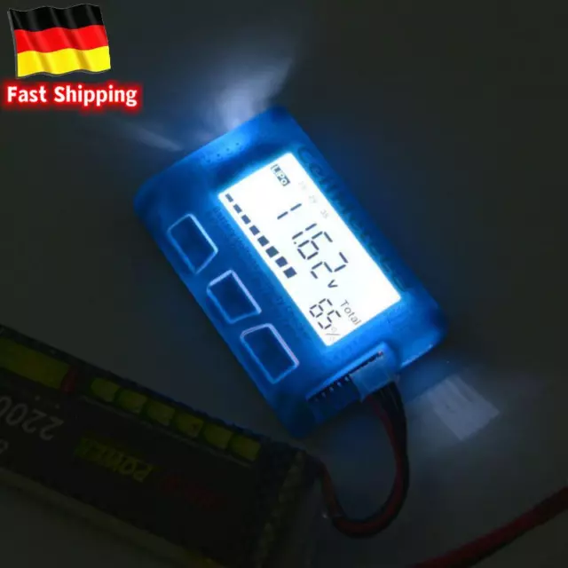 Comprobador de capacidad de batería Servo probador RC CellMeter 8 con comprobador de fondo LED