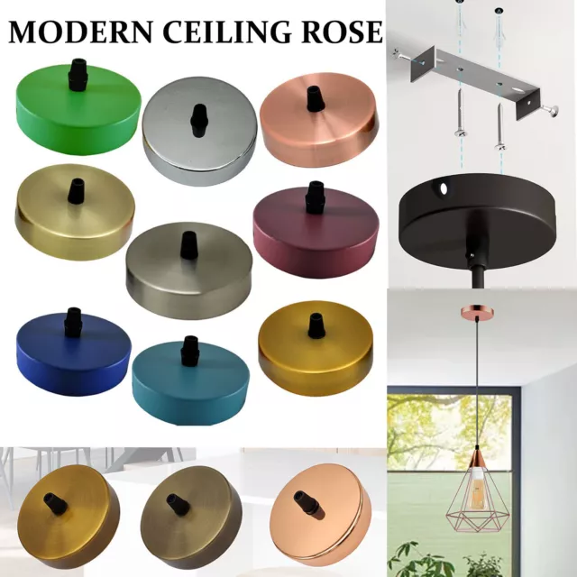 Metal Ceiling Rose Single Point Outlet Pendent Ceiling Light Fitting Accessories