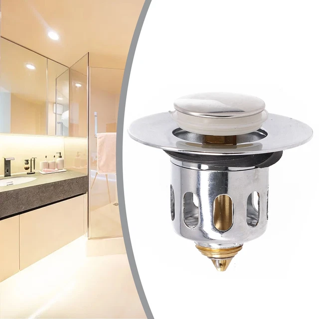 BOUCHON D'ÉVIER UNIVERSEL De Salle De Bain Pour Un Drainage Efficace Et Un Déb EUR 10,31