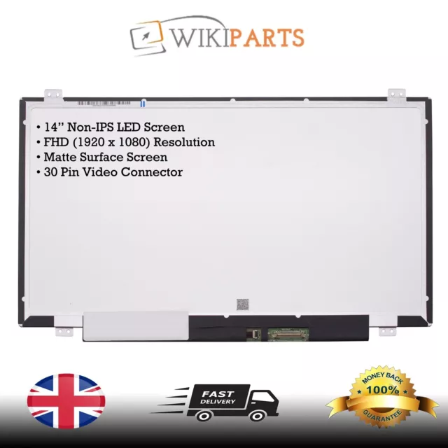 14" LED LCD Screen FHD Display Panel For DELL LATITUDE E5450, 4P9FX New UK