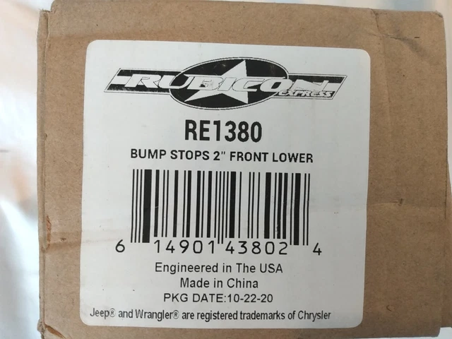 Rubicon Express RE1380 Front Lower  Bump Stops 2". For 97-06 Jeep TJ Wrangler...