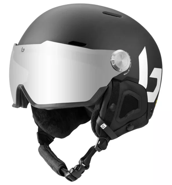 Bollé Might Visor Noir Casque de Ski Visière Snowboard Casque à Visière Casque