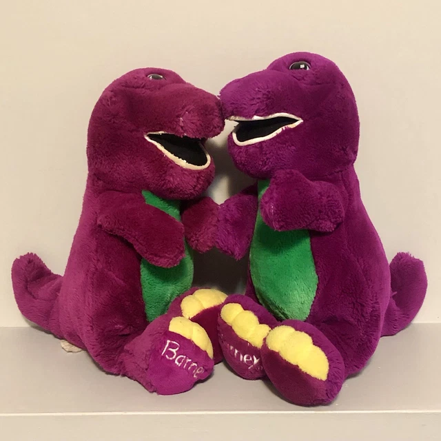 LYONS BARNEY THE Purple Dinosaur Plush Stuffed Animal Toy Vintage 1990s
