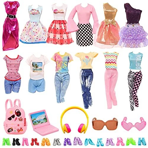 Appendini Per Bambole 20 Pezzi - Per Bambole 28-30 Cm, Forma Cuore E Bilancia, Colore Rosa - Foto 10