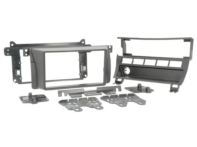 Façade D'autoradio 2 DIN Pour BMW Série 3 E46 (1998-2005) - Cadre D'encastrement Noir - Compatible Aprèsmarket