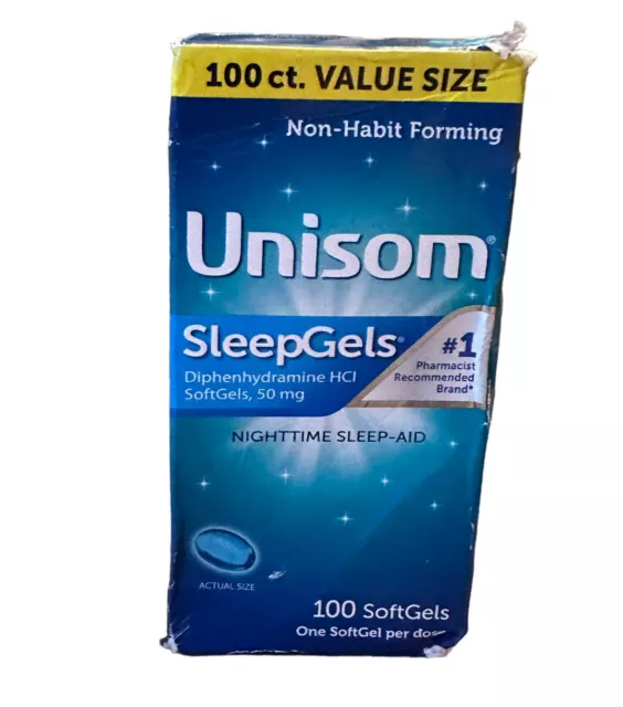 Geles nocturnos para dormir Unisom, 100 unidades vencimiento 10/2024