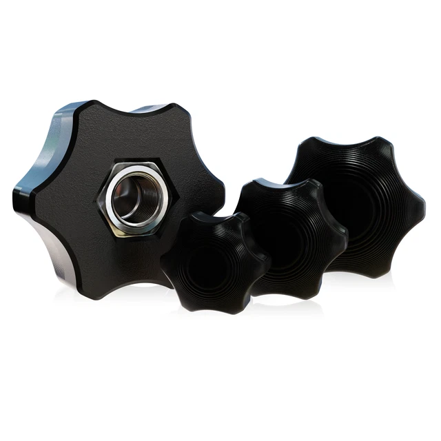 BUCKLOS Fahrradgabel Sternmutter-Set – Werkzeug + 2 Muttern Für 3,8 Cm Gabelrohre, 1-1/8 Zoll, MTB/Rennrad