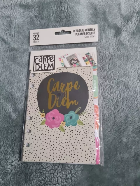 Carpe Diem Bloom Double-Sided Personal Planner Inserts
