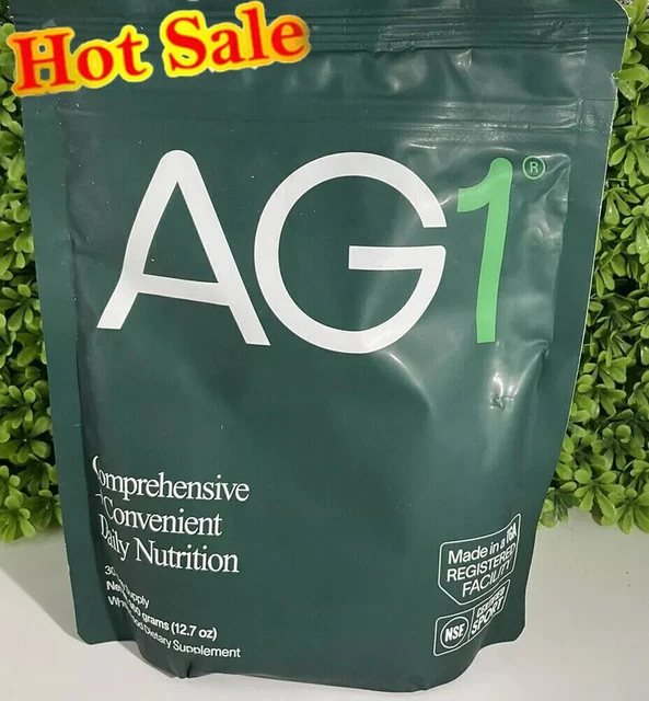 ATHLETIC GREENS AG1, Whole Food Sourced All in One Greens Supplement
