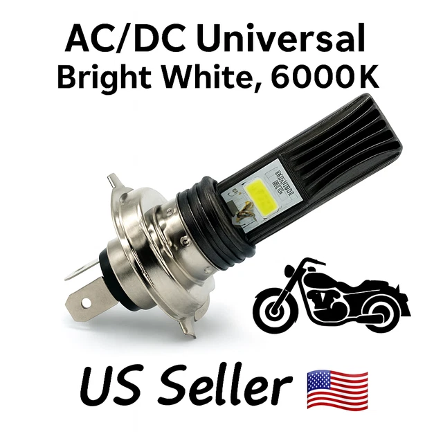 Pair Of Ultra Bright 12V LED Headlight Bulbs – For Yamaha Kodiak 450 2003-2020 – MHK Lighting