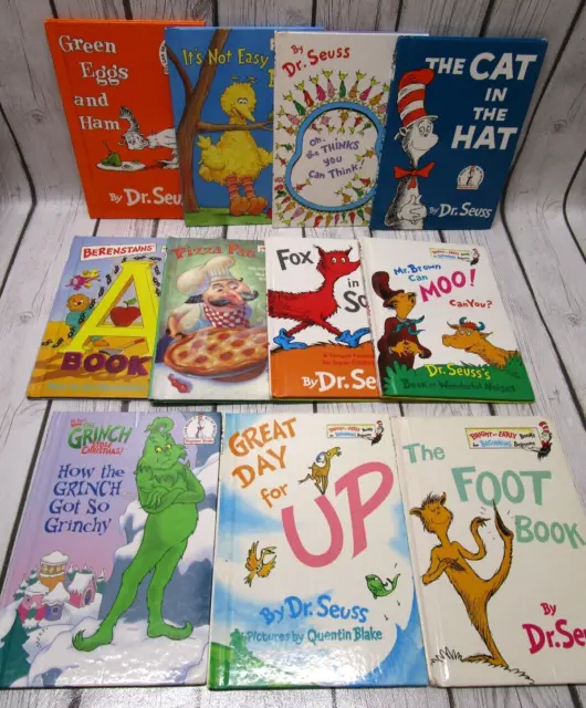 Lot of 11 Dr. Seuss Hardcover Books Cat in the Hat, Green Eggs, Fox in Socks