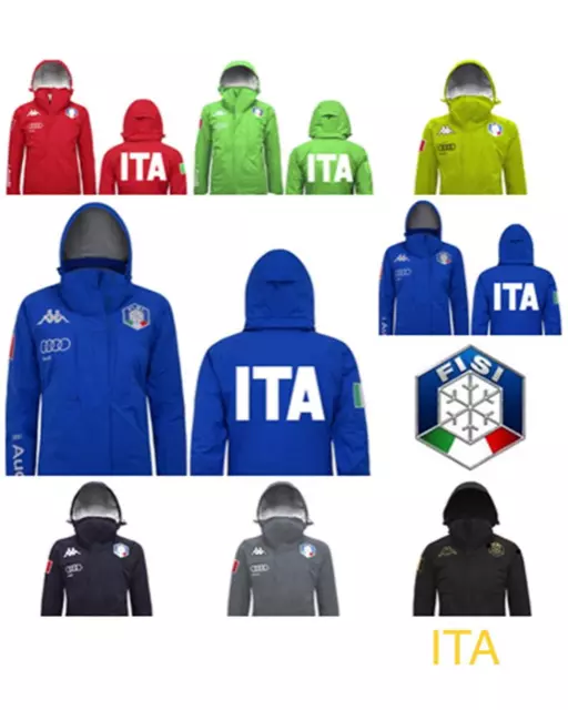 2019-2021 KAPPA FISI 6CENTO 650 650A Italian Italy Ski Audi Team Jacket  Snow $471.65 - PicClick