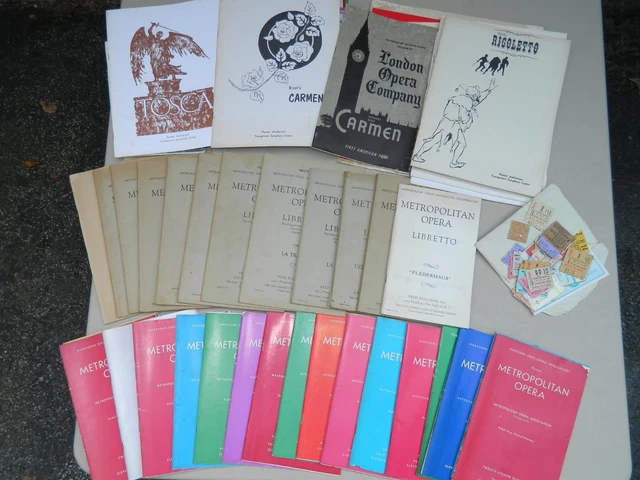 Opera Memorabilia Collection  (60+ years)