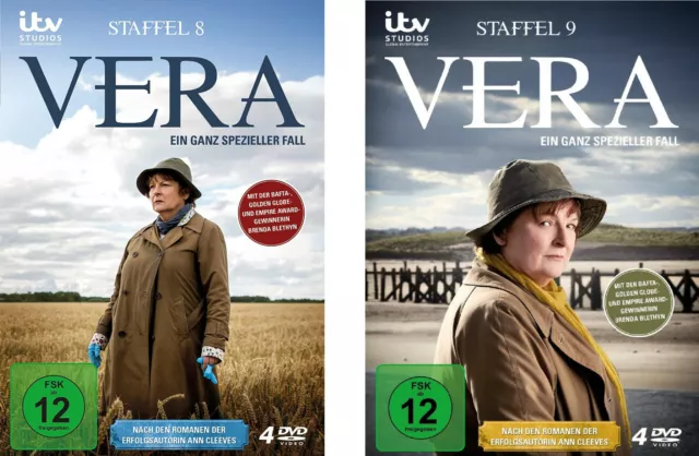 8 DVDs * VERA - EIN GANZ SPEZIELLER FALL - STAFFEL 8 + 9 IM SET #NEU OVP &