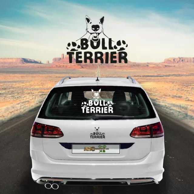 Autoaufkleber BULL TERRIER M1 Aufkleber fürs Auto Hunde Sticker