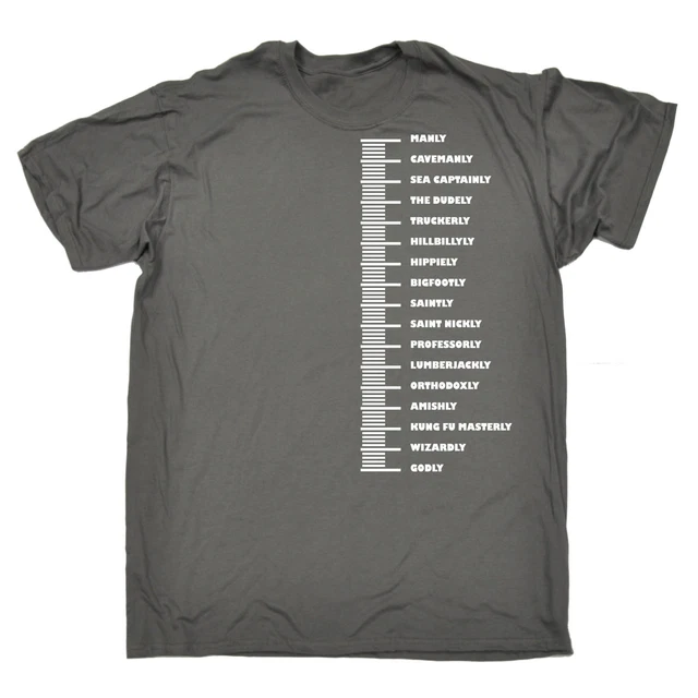 T-SHIRT DA UOMO LIVELLO BARBA maglietta compleanno moda regalo moda divertente