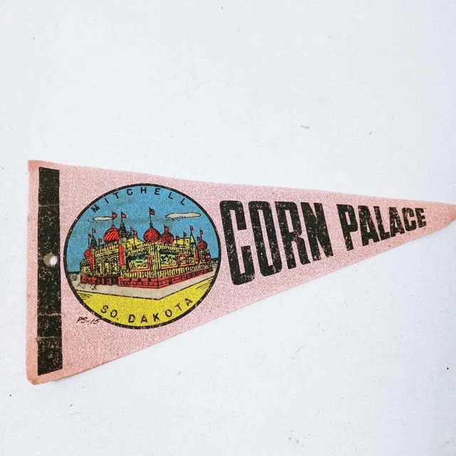Vintage Felt Pennant Corn Palace Mitchell South Dakota Mini (lvrs)