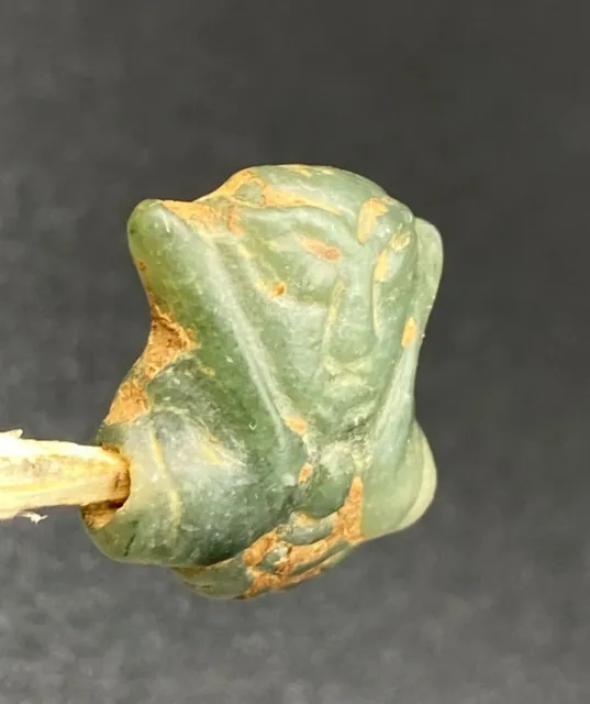 Ancient South East Asian Burmese Pagan Dynasty Antiquities Glass Amulet Old Bead 3