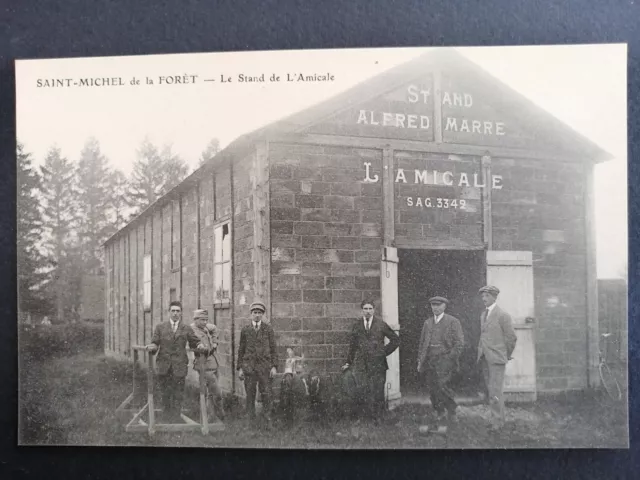 cpa 61 - SAINT MICHEL TUBOEUF (Orne) Le STAND Alfred MARRE "l'AMICALE" sport