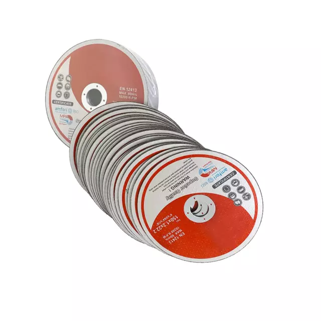 50 Pack 6 Inch Cut off Wheels for Metal and Stainless Steel Cutting Discs for An