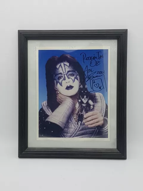 KISS Ace Frehley in makeup fabulous signed 10 x 8 photo from Australia in 2001