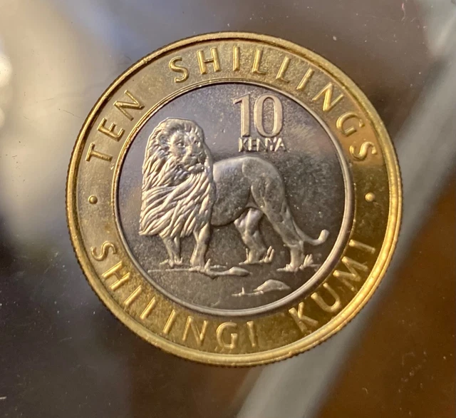 Kenya 10 Shillings ~~ Lion Coin KM47 ~~2018