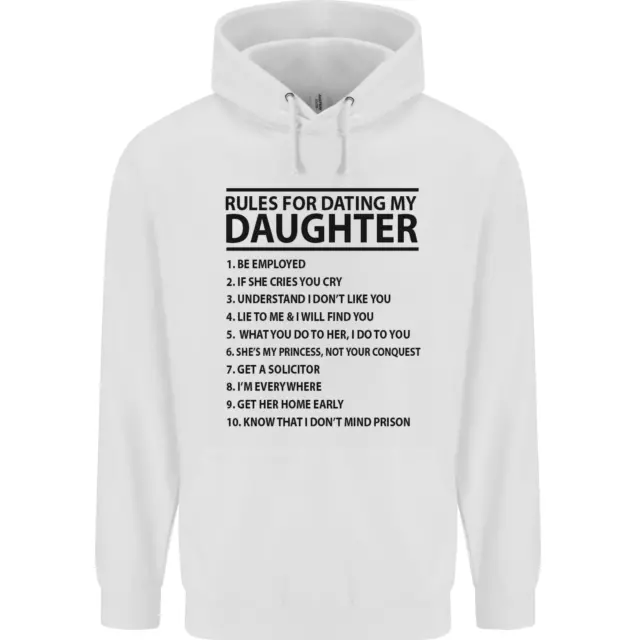 Rules for Dating My Daughter Fathers Day Childrens Kids Hoodie