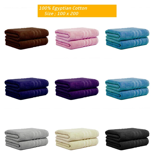 Premium Soft 100% Egyptian Combed Cotton Face, Hand, Bath Towels Sheets 500 GSM